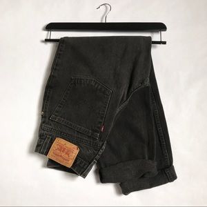 Vintage Levi's 550 Black High Waisted Mom Jeans